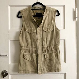 Comfortable Linen Utility Vest